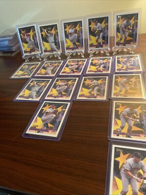 1996 Topps Star Power LOT OF 17, Glavine, Biggio,walker,Williams,bagwell
