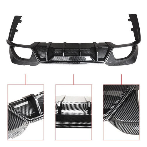 Rear Bumper Diffuser For 2019-22 BMW 3 Series G20 330i M340i Sport Carbon Fiber - Bild 4 von 9