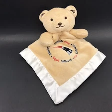 Baby Fanatic Lovey New England Patriots Bear Security Blanket Soother Satin Trim
