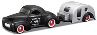 1941 Willys Coupe + Traveler Trailer, Maisto Tow & Go 1:64