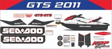 SEADOO GTS 2011 Graphics / Decal / Sticker Kit RED