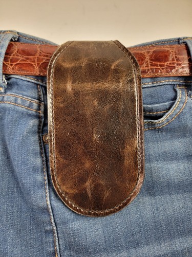 BROWN LEATHER COIN wallet Tactical EDC BELT POUCH Coin or money holder for belt