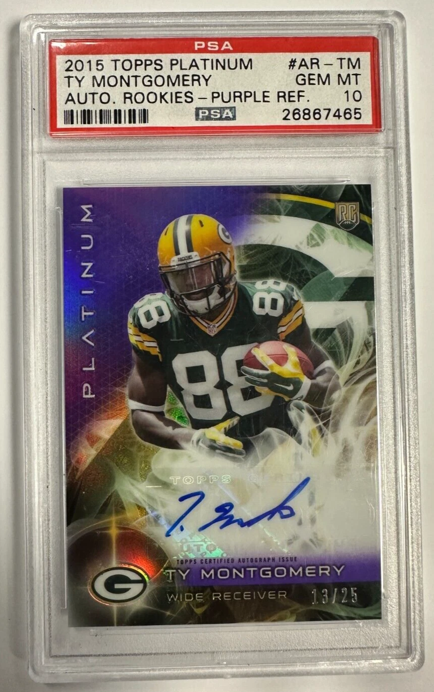 Ty Montgomery Topps Platinum Autograph Rookies #ARTM Purple Refractor