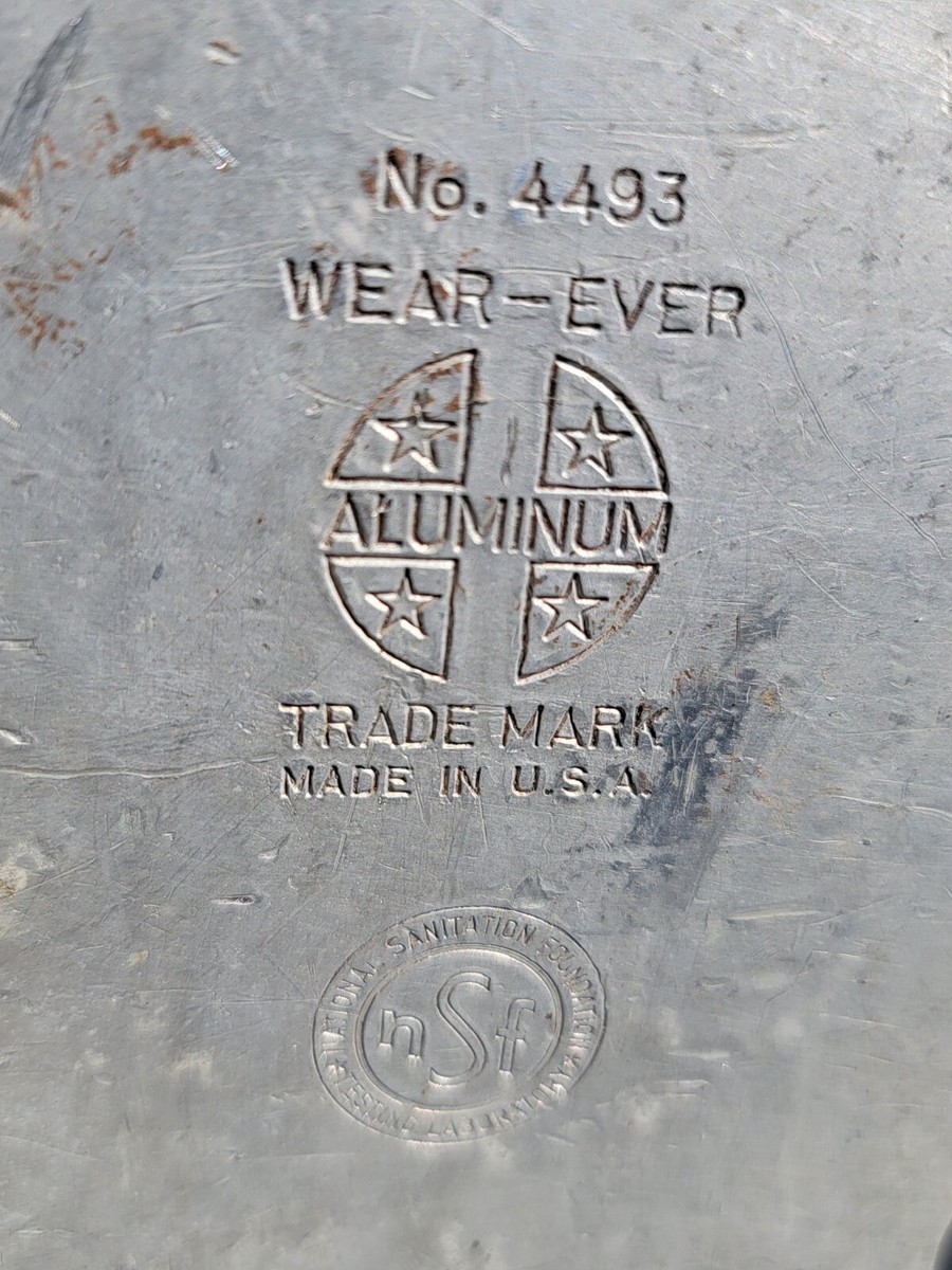 US Nash Wear Ever Aluminum Roasting Pan NO 4493 Cooking Military