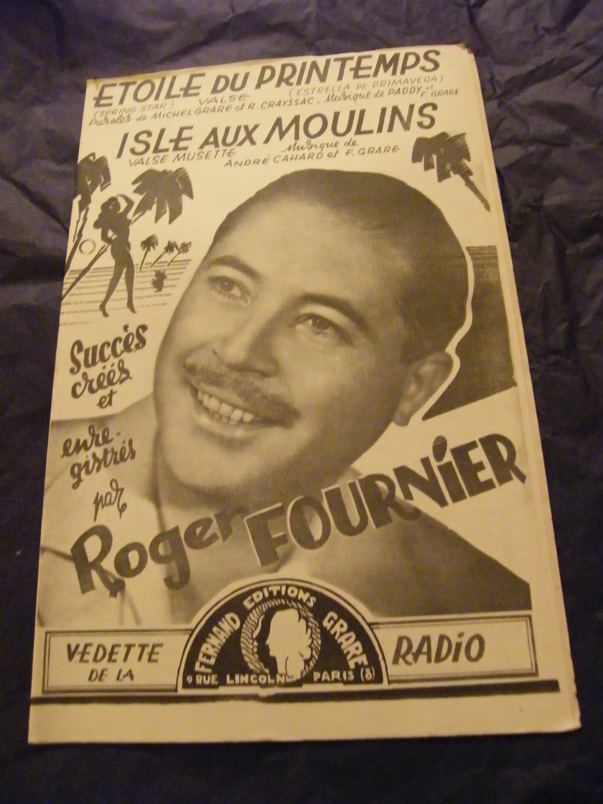 Spring Star Partition Isle Aux Moulins Roger Fournier 1955 Valse Musette