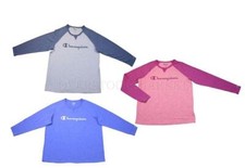 NEW WOMENS CHAMPION AUTHENTIC ATHLETIC WEAR RAGLAN LONG SLEEVE T-SHIRT VARIETY