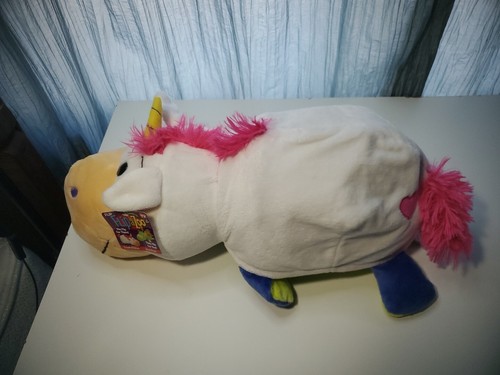 18" FlipaZoo Stuffed Animal White Unicorn to Green Dragon Pillow Plush - 第 18/19 張圖片