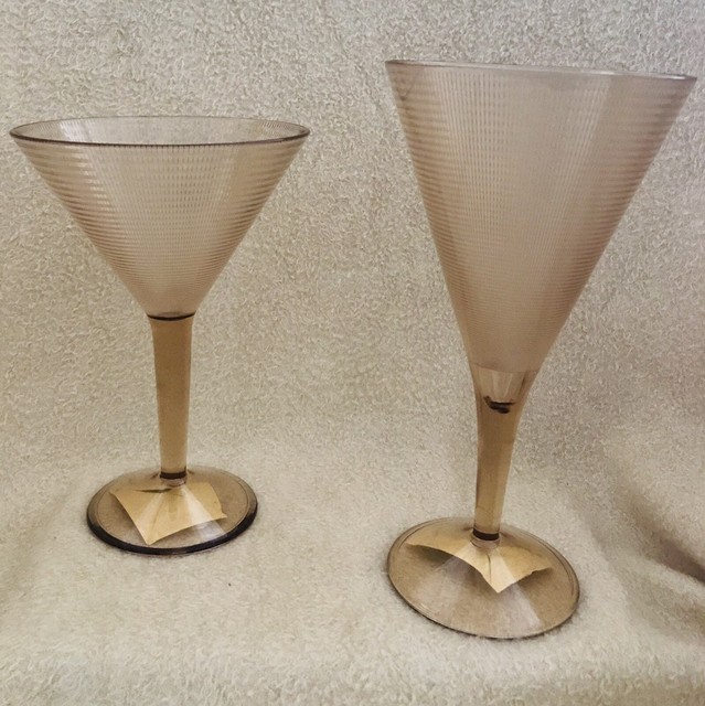 ribbed martini glass