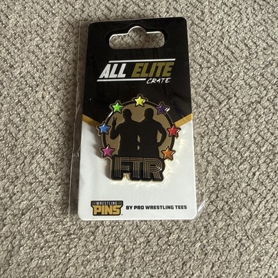 FTR Dax Harwood Cash Wheeler Pin AEW All Elite Crate Exclusive