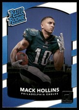 2017 Donruss #311 Mack Hollins Rookie RC Philadelphia Eagles football card. rookie card picture