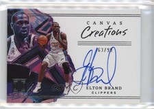 2022-23 Panini Impeccable Canvas Creations 63/99 Elton Brand #CCS-EBR Auto