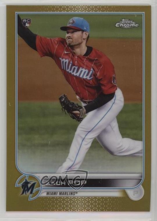 2022 Topps Chrome Gold Refractor 16/50 Zach Pop #41 xx1