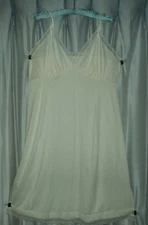 VINTAGE IVORY COLOR FULL SLIP SLEEP WEAR NIGHTGOWN  #337