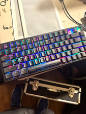 EPOMAKER EP-84 Wired Mechanical Illuminated RGB Gaming Keyboard Black English