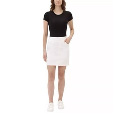 S.C.  Co. Womens Casual Denim Skort Size: XXL White,