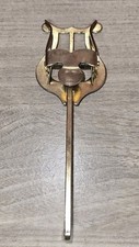Brass-Tone Lyre Sheet Music Holder Clip Marching Band Vintage 5.5 Inch USA