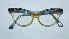 NEAT VINTAGE CAT EYE WOMENS EYEGLASSES B&L 4 1/4 - 5 1/2 BAUSCH & LOMB