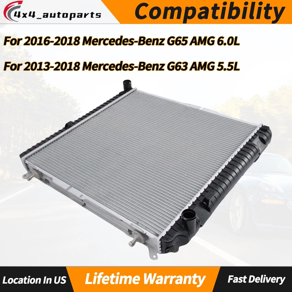 Radiator For Mercedes-Benz G63 AMG 2013-18, G65 AMG 16-18 A4635000402 4635000402 - Image 3 of 4