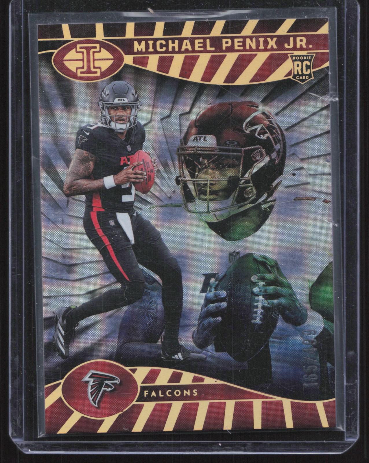 2024 Panini Illusions #4 Michael Penix Jr. Mirrored Trophy Collection #/499 RC