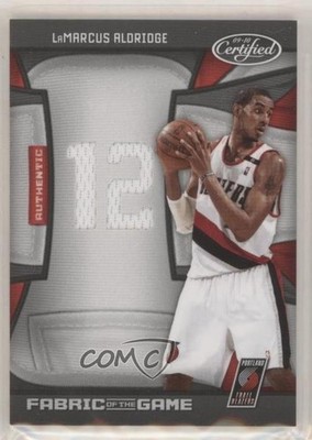 2009-10 Certified Jersey Number Die-Cut 79/99 LaMarcus Aldridge #FOG-LA 0q0
