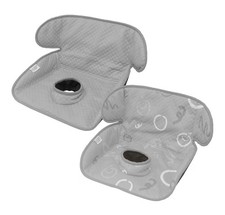 Grey Piddle Pad 2-Pack Waterproof Car Seat Stroller Protector for Potty Trai
