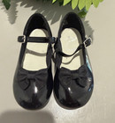 Stride Rite Girls Black Patent Leather Mary Jane Bow Buckle Strap Dress US 11 — photo 1