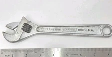 JH Williams AP-8 8" Adjustable Crescent Wrench Superjustable Tool USA Vintage