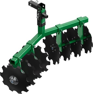 32'' Cut Width Disc Plow Harrow With 2'' Receiver Hitch Mount for ATVs /UTVs Heavy