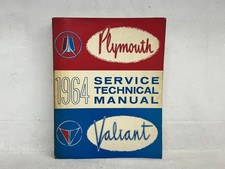 1964 Plymouth Savoy Belvedere Fury Valiant Original Shop Service Manual