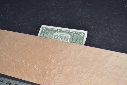 Birdseye Maple Raw Wood Veneer Sheet 5.5 x 55 inches 1/42nd thick       35138-86 - Foto 7 di 8