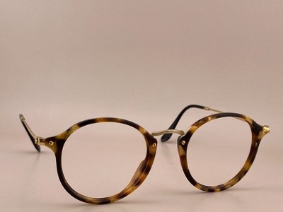 Ray Ban Sunglasses FRAMES ONLY RB 2447 1160 Havana Etched Gold Round 49-21-145