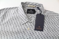 Scotch & Soda Ams Couture Herren Hemd 2XL WeißE Baumwolle Palm Motiv LangäRmelig