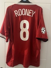 Manchester United Home Shirt 2004/06 Rooney #8 Champions League Nike Vintage