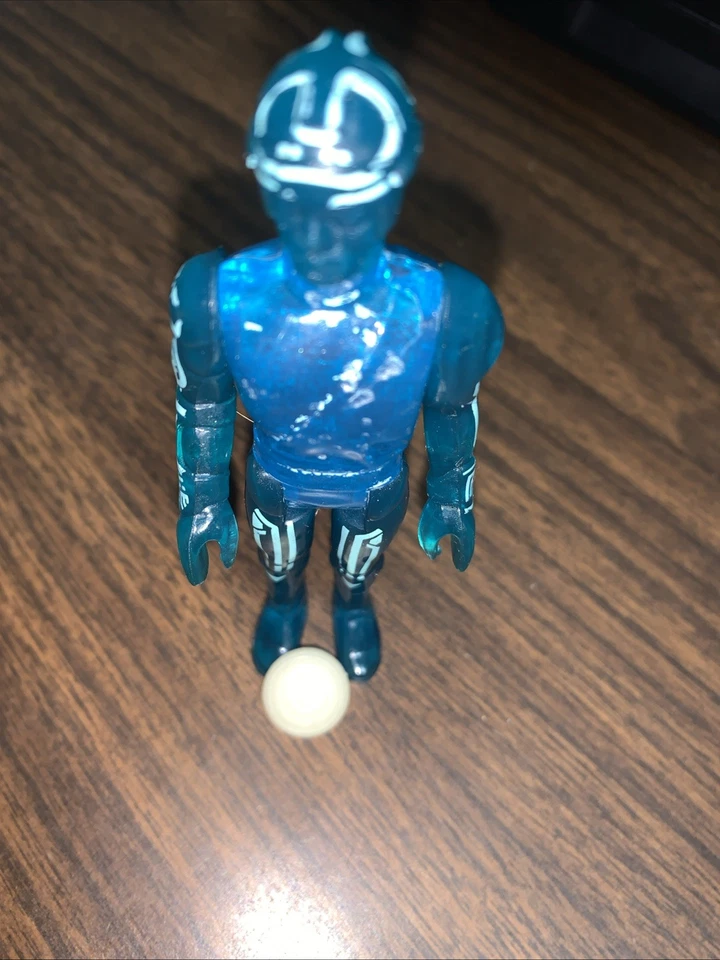 Figura de colección Flynn Tron con disco 100 % completa Walt Disney Tomy 1981 3,75" Foto 4 de 4