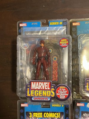 Marvel Legends Lot ToyBiz Wolverine Daredevil Iron Man Silver 