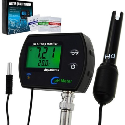 PH Messgerät 2-in-1 Digitale pH-Meter mit Temperatur - Wasserqualität Tester ...