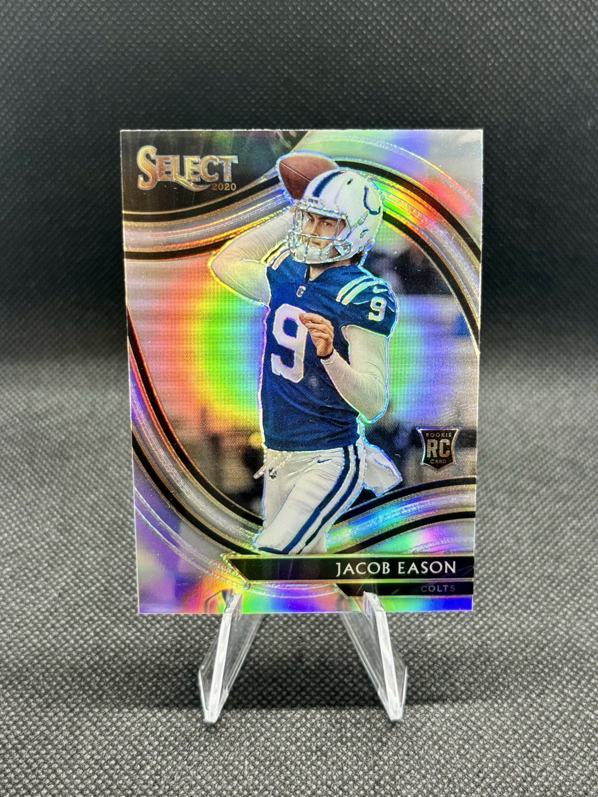 Jacob Eason 2020 Panini Select #348 Silver Prizm RC Indianapolis Colts