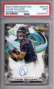 2024 Topps Inception - Rookie Autographs Caleb Williams #RA-CW (AU, RC) PSA-9