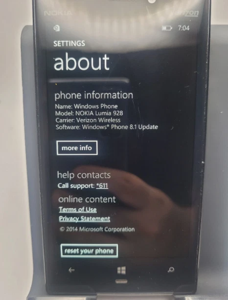 Nokia Lumia 928 - 32 GB - Black (Verizon) - Image 2 of 4