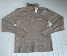 Ann Taylor Ruffle neck Sweater Women  s Small NEW 1618