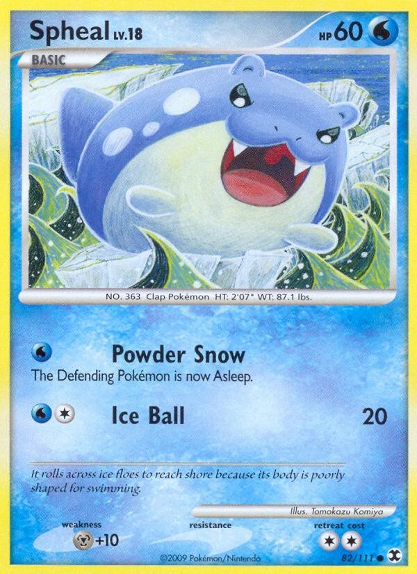 Pokemon Spheal (82/131) Rising Rivals LP