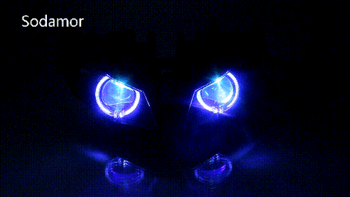 White Angel Blue Devil Eyes Fully Assembled Headlight For Honda CBR 1000RR 12-16 - Picture 4 of 21