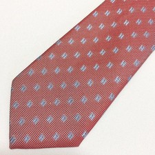 HERMES Tie silk all over pattern H5 authentic used in Japan 1214