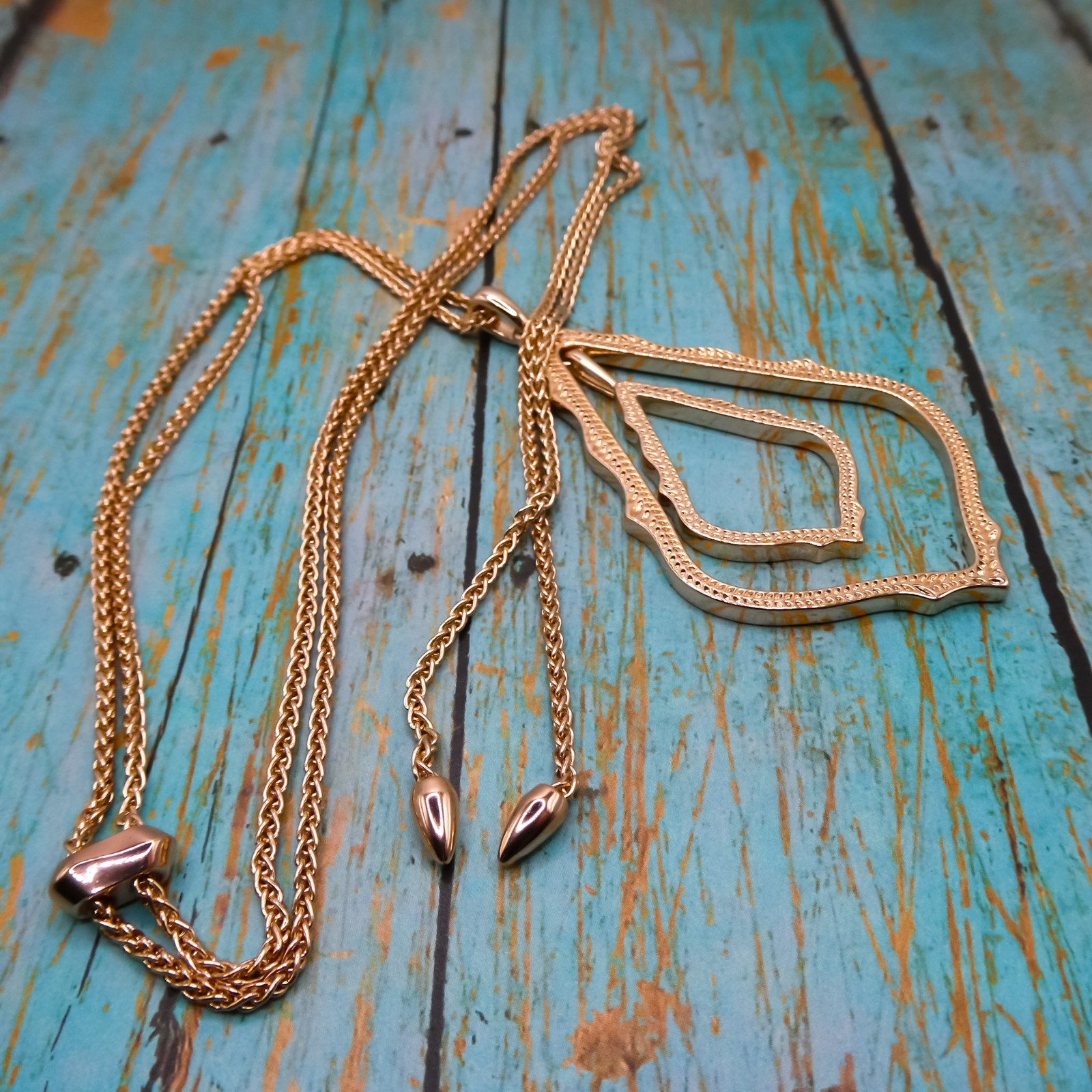 Kendra Scott Simon Pendant Statement Adjustable 3… - image 3