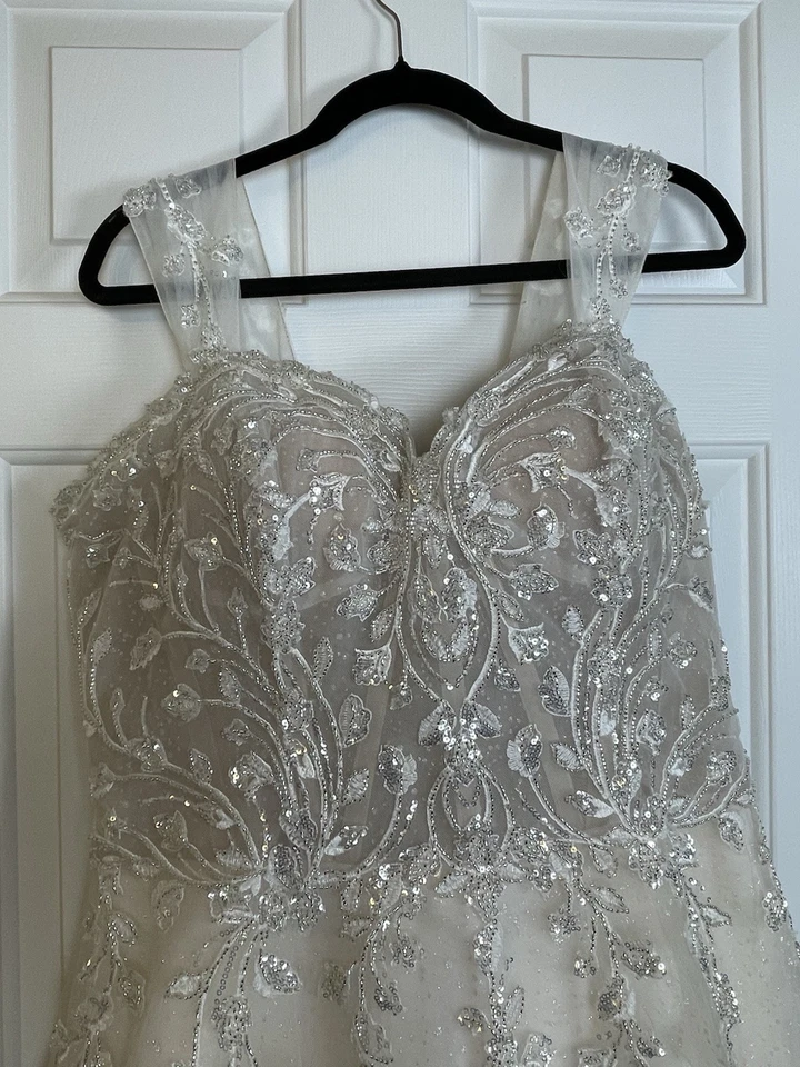 Maggie Sottero Artemis Ivory and BlushA-Line Wedding Gown - Image 4 of 4