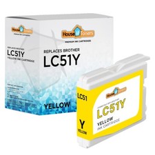 1PK LC51 LC-51 Yellow for Brother Ink Cartridges MFC-465CN MFC-5460CN MFC-5860CN