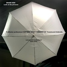 PROFESSIONAL POP-UP UMBRELLA SOFTBOX - PROMASTER SHOOT THROUGH 40" 
