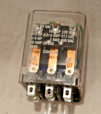 307-2575 Deltrol Controls 166F 20547-82 / 22842-70 3PDT 24VAC Control Relay ATS