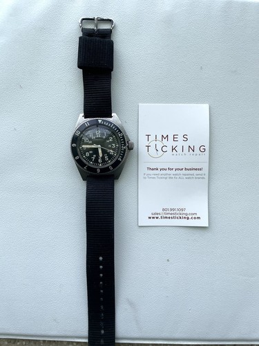 Vintage 1979 Benrus Type II Class A U.S. Military Divers Watch...