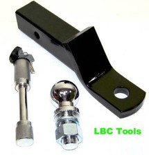 2" Drop Hitch for 2" Receiver Trailer Ball Mount & 2-5/16"  Ball & Hitch Lock